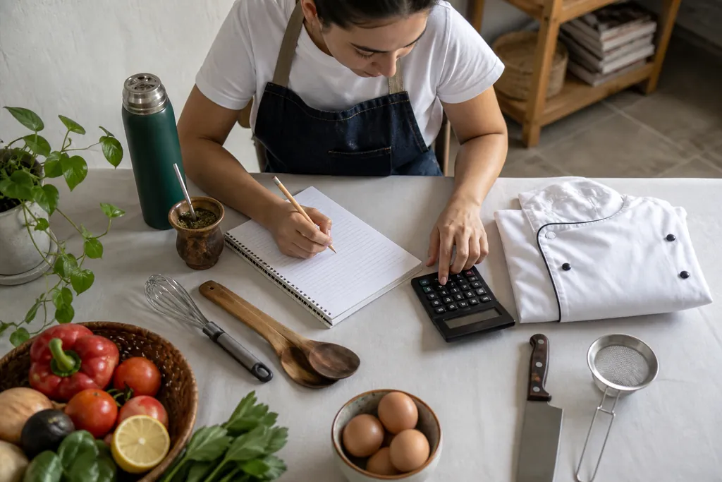 Ilustración: cálculo de costos de una formación gastronómica